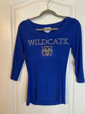 Blue Kentucky Wildcats Rhinestone Tee
